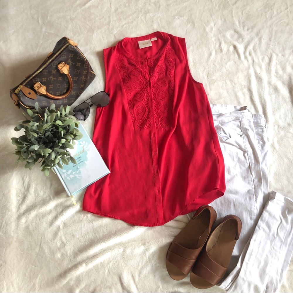Anthropologie Maeve brand tunic top